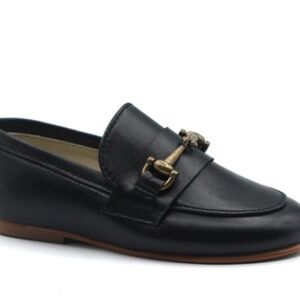 Sonatina black chain loafer boys